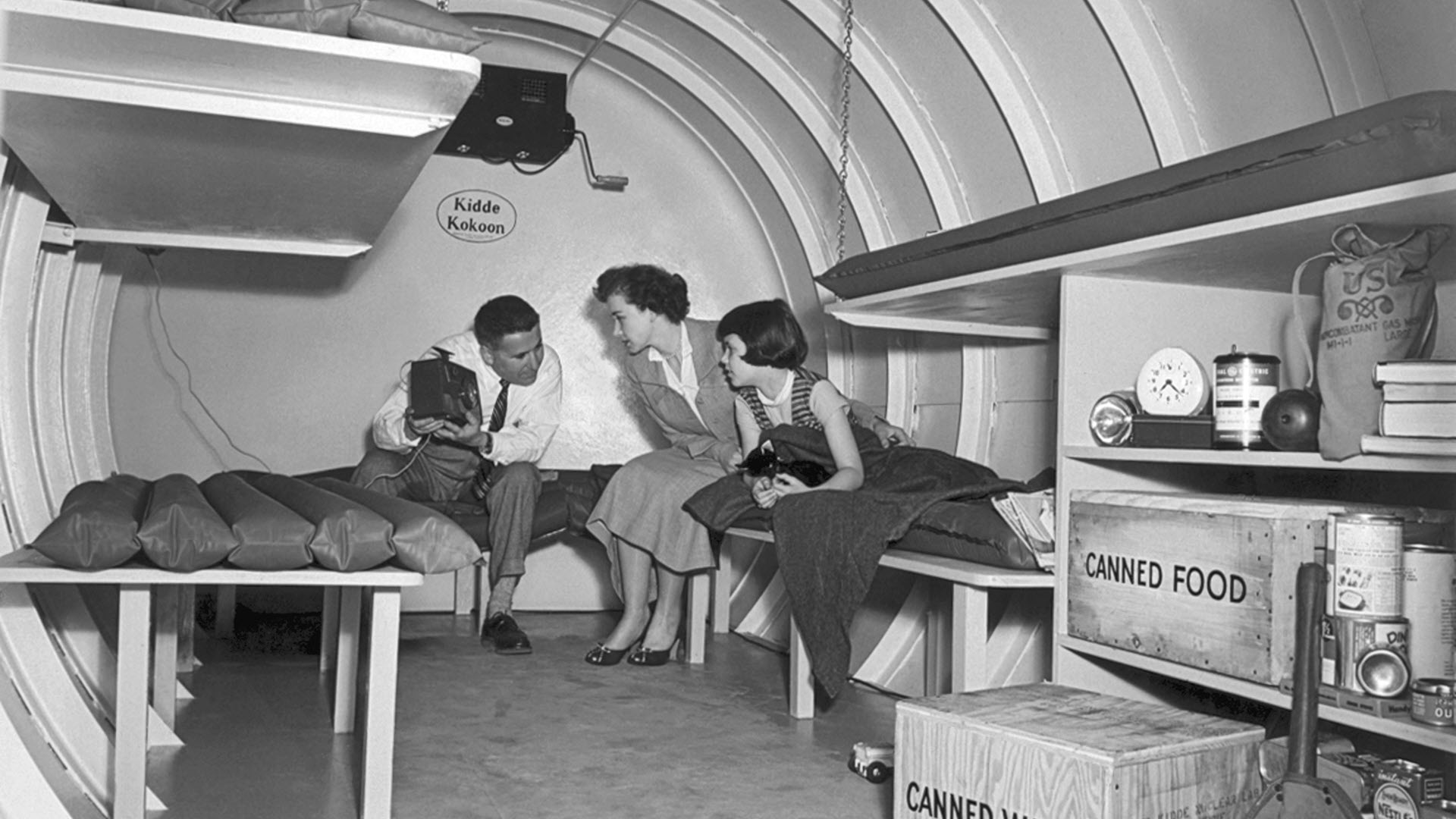 cold-war-bunker-1950s 1950s Era Home Survival Bunker